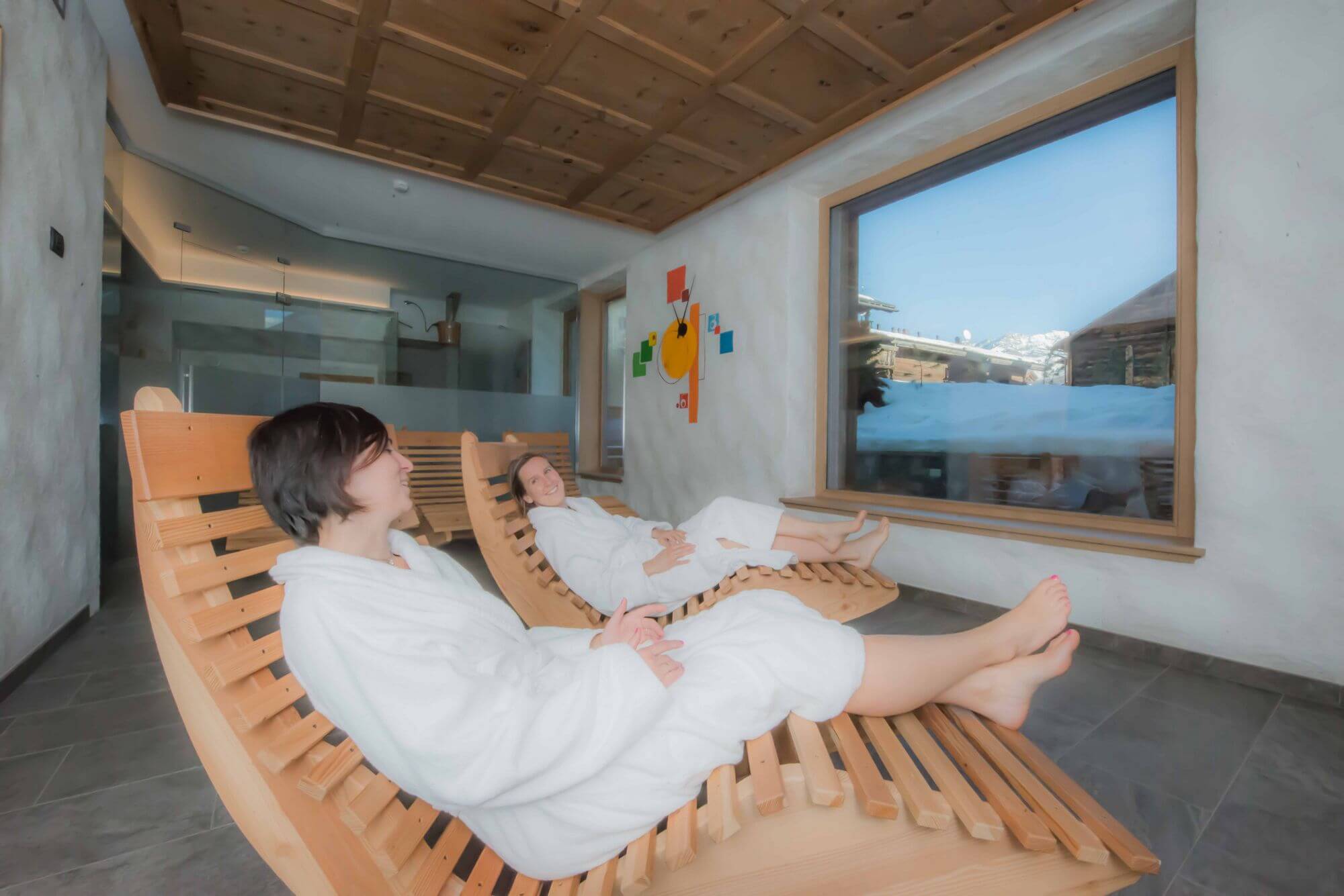 area relax panoramica per ospiti hotel le Alpi a Livigno